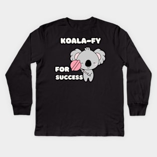 Kawaii Koala Kids Long Sleeve T-Shirt